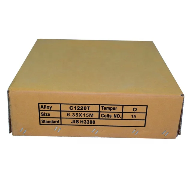 3/4 Copper Pipe Price Heat Exchanger Copper Tube  Air Conditioning Food Grade Copper Tube Pipe