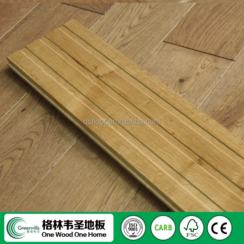 Competitive Price Stained Brushed Matte solid oak wood flooring