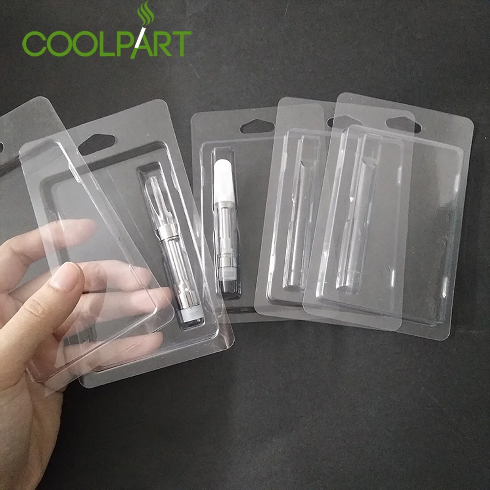 
Custom PET Clam Shell Blister Packing For 510 Vape Pen Cartridge 