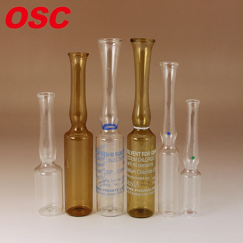 injection glass ampoule type b, type c, type d