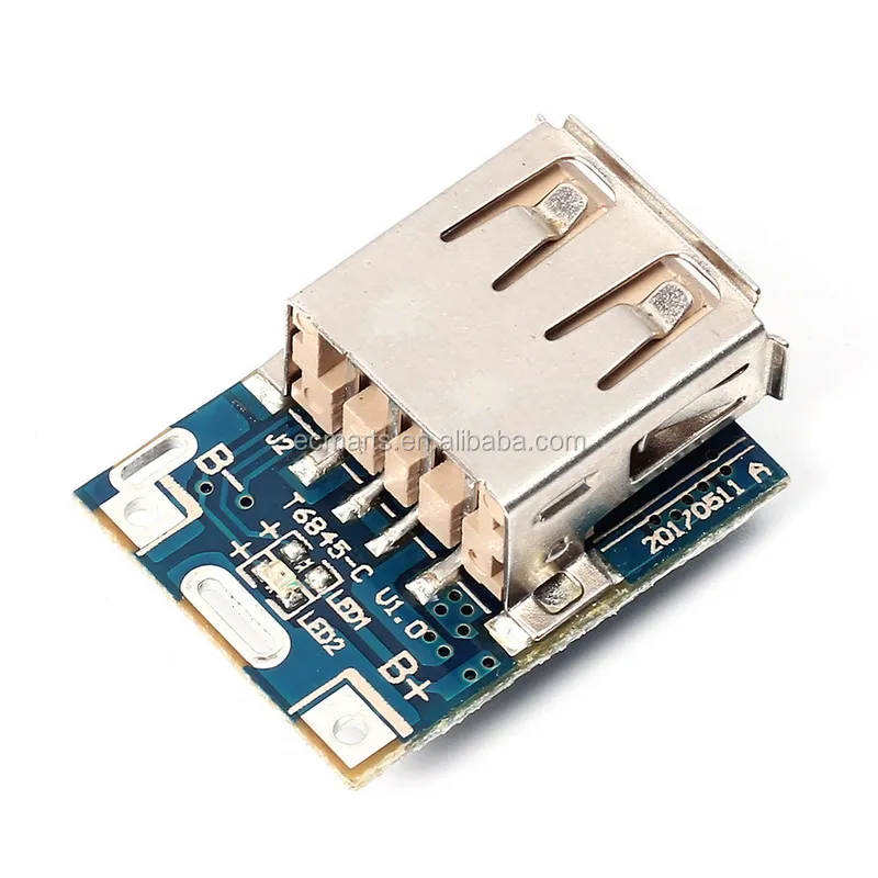 5V Step-Up Power Module Lithium Battery Charging Protection Board Boost Converter LED Display USB For DIY Charger 134N3P