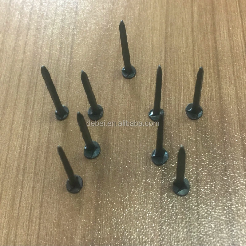 high quality flat round head black shoe tack nails