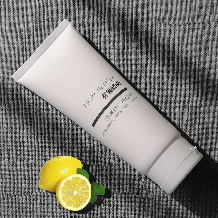 Wholesale quality Chinese products lemon oil control deep cleansing anti blackhead face wash for men