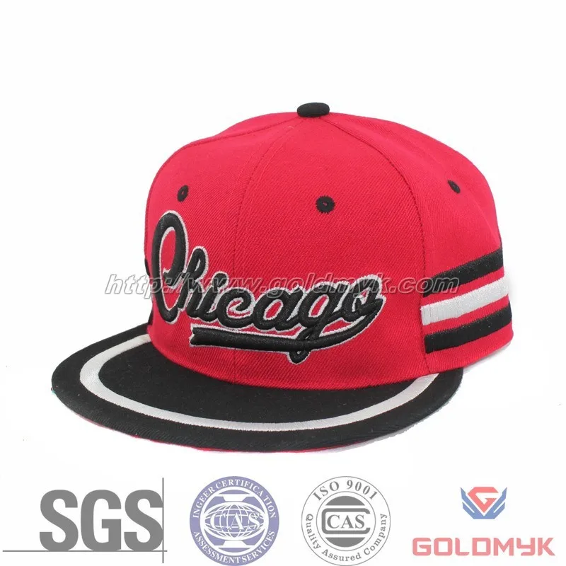 
wholesale chicago cap and embroidery flat bill cap 