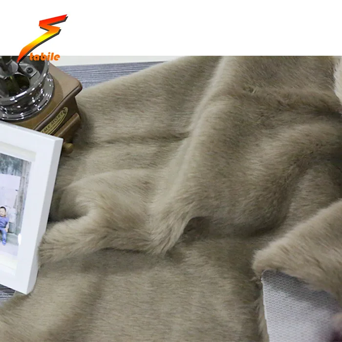 STABILE plush faux fur fabric blanket garment raw material