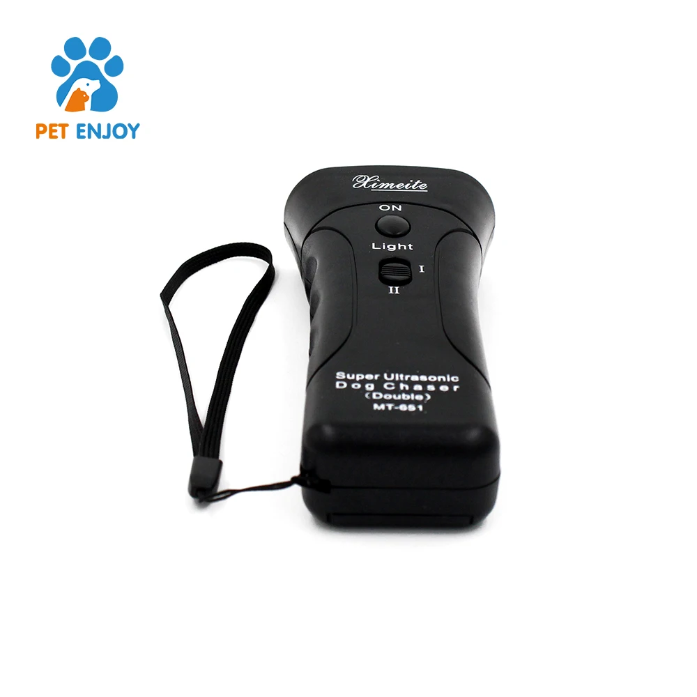 New Double-Headed LED Flash Light 3 in 1 Mode Ultrasonic Anti Dog Bark Device Handheld Repeller