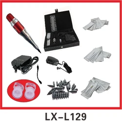 1 Set Complete Makeup Tattoo Machine Kit  Makeup Cosmetic Kit With Foot Pedal Tattoo Gun Needles for free shipping