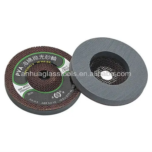 100*16 PVA abrasives sponge polishing wheel for glass