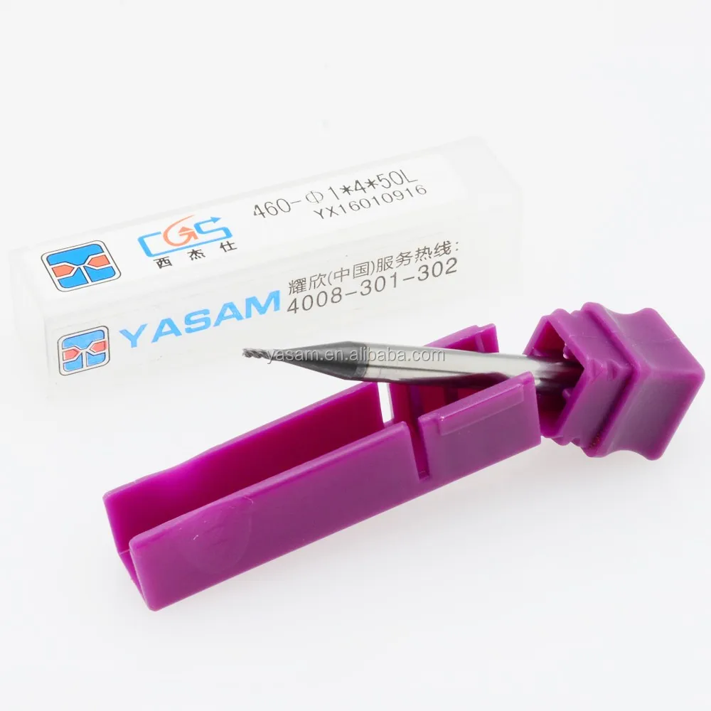 CGS 460 1X4X50L for stainless steel 4 flutes square Tungsten carbide end mill