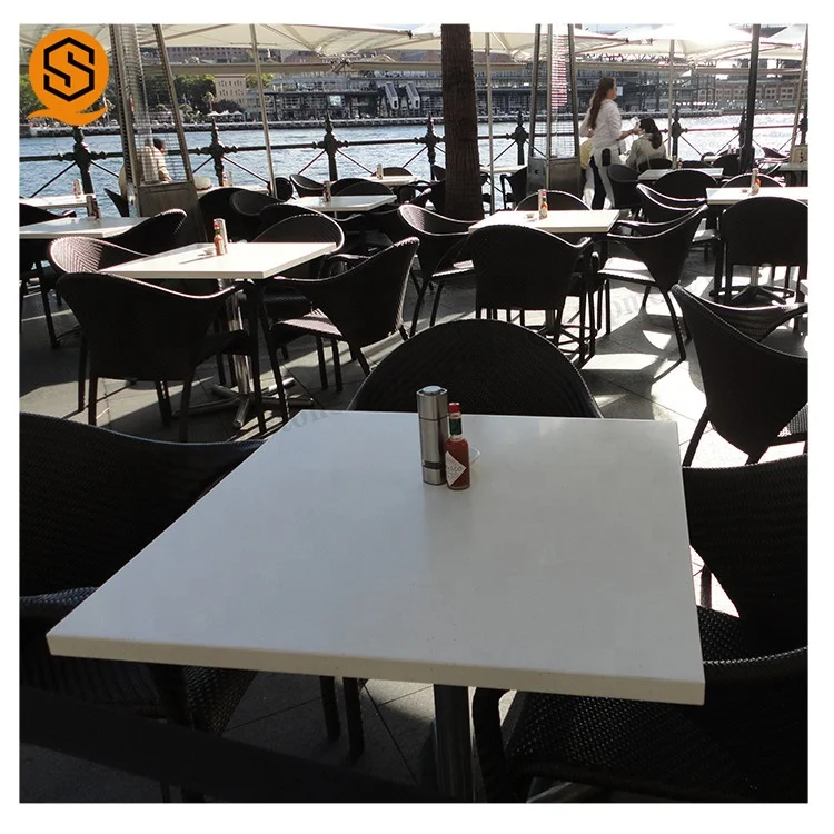 
Outdoor artificial stone acrylic solid surface white table top,acrylic stone coffee table top 