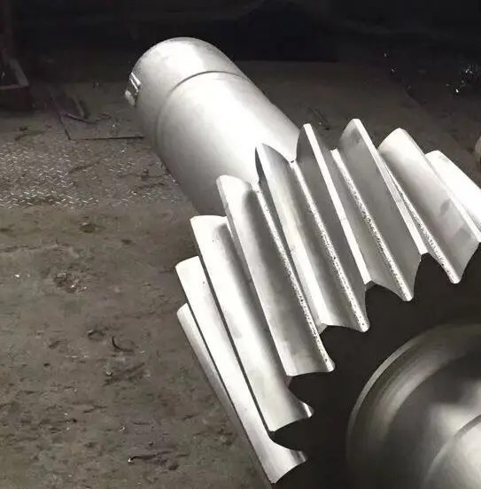 OEM shaft pinion/kiln helical gear pinion/ball mill pinion shaft