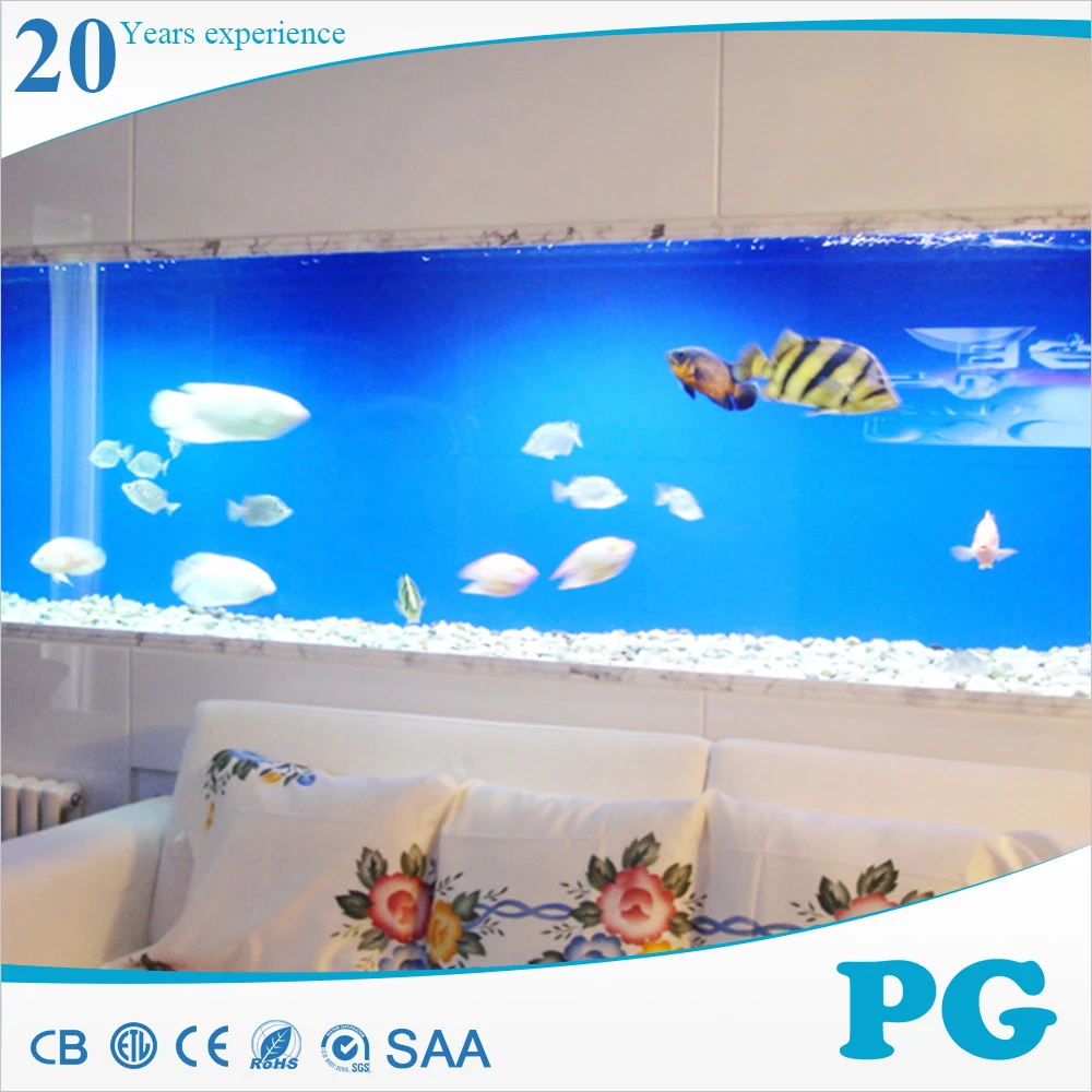 PG Clear Cast Acrylic Wall Mount Fish Tank Aquarium