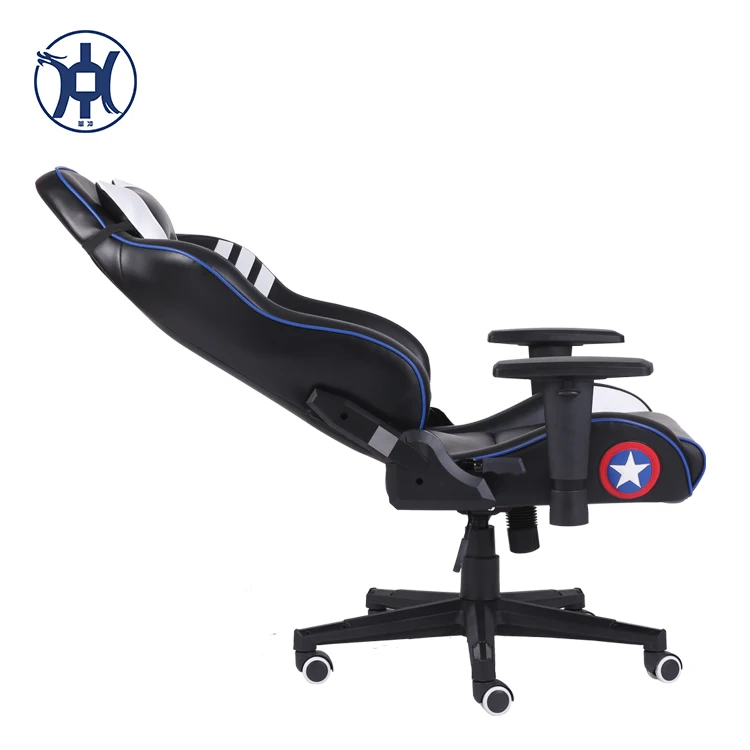 Marvel Style Adjustable Racer Gamer Chair Office Gaming Racing Chair