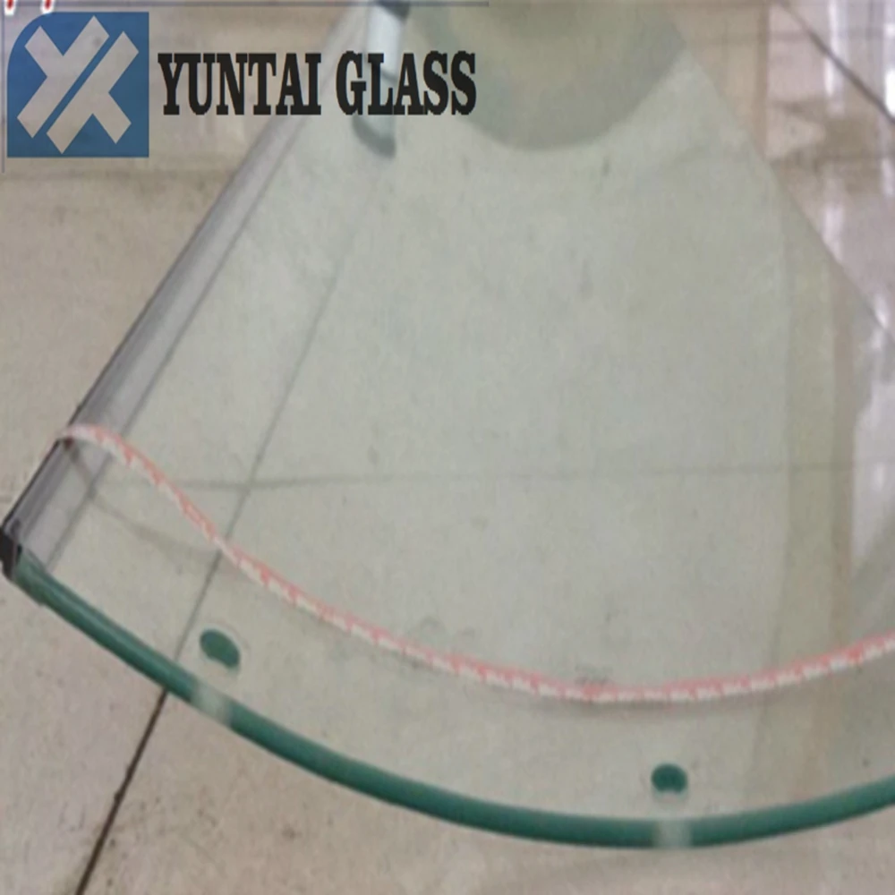 6mm 8mm 10mm 12mm flat curved safe building laminated tempered glass dome in China