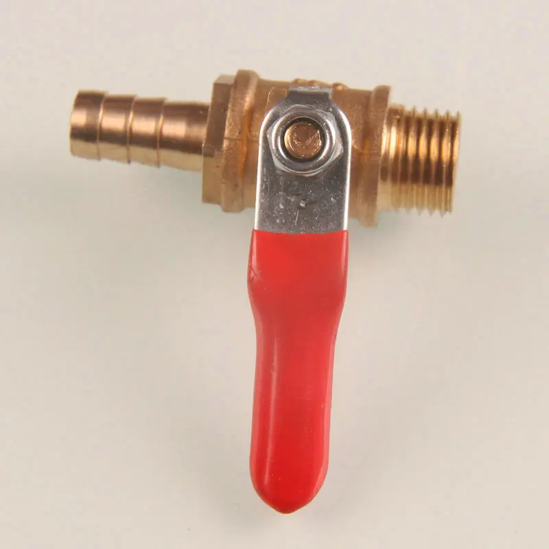 Size 1/4 male female threads Nickle plated brass forged globe valve