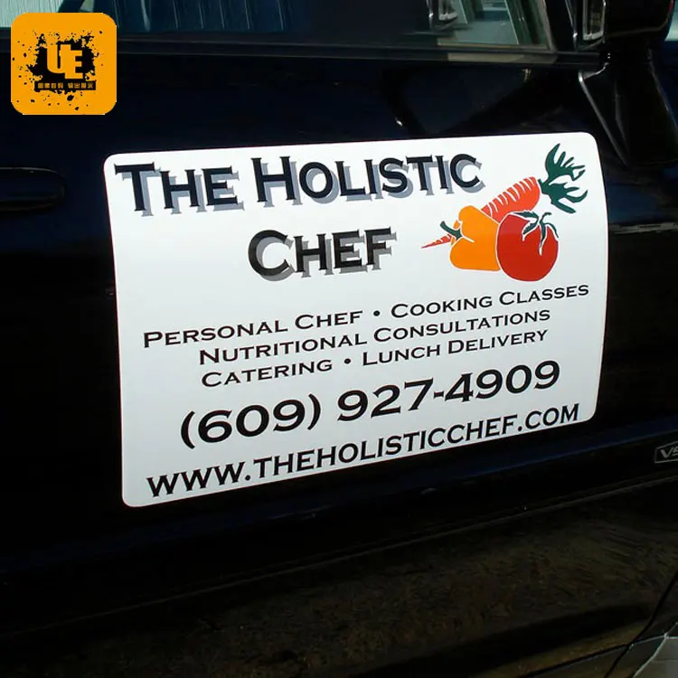 EL glowing stickers on car