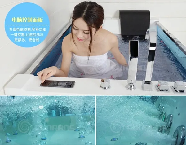 Новый дизайн низкая цена ванна с гидромассажем американская массажная на 2