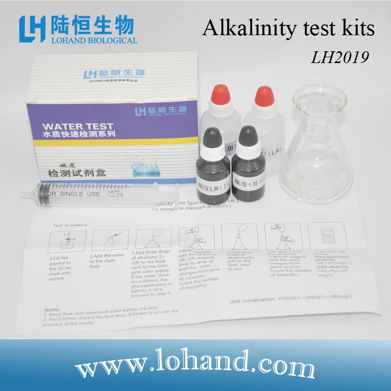 Alkalinity Test kit water test kit with Acid-base titration method(LH2019)