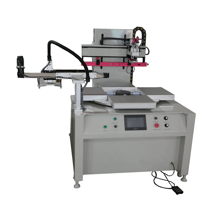 Hot Selling New Style Automatic Precision servo Screen Printing Machine Rotating Flat Robot Used Card Label Printer Used
