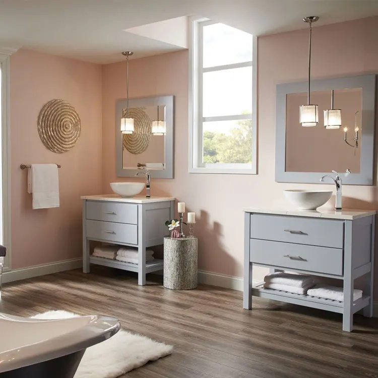 
Bathroom vanity modern design double sink bathroom vanity with lights bathroom 