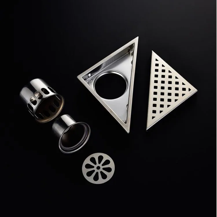 
Cheap Bath Accessories Shower Room Triangle Stainless Steel Shower Drain 
