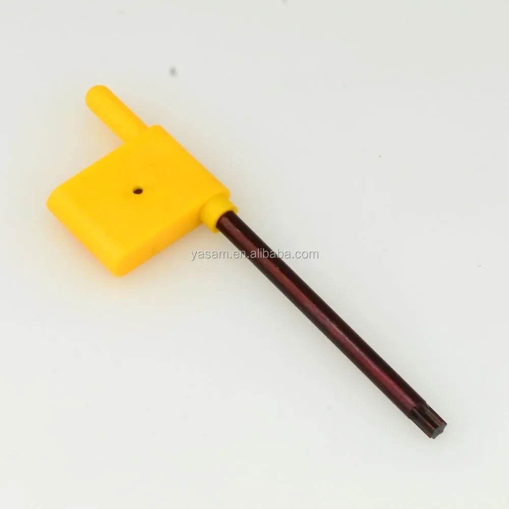 T7 T8 T10 T9 T15 T20 T25 yellow colour FLAG TYPE Torx wrench for cutting tools