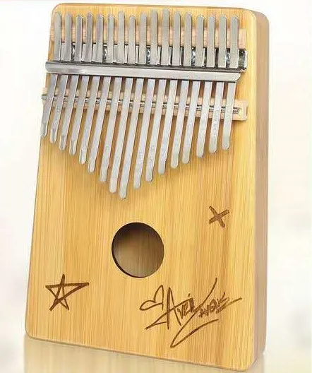 China Supplier 17 Key Bamboo Wood Sanza Finger Thumb Keyboard Marimba Kalimba