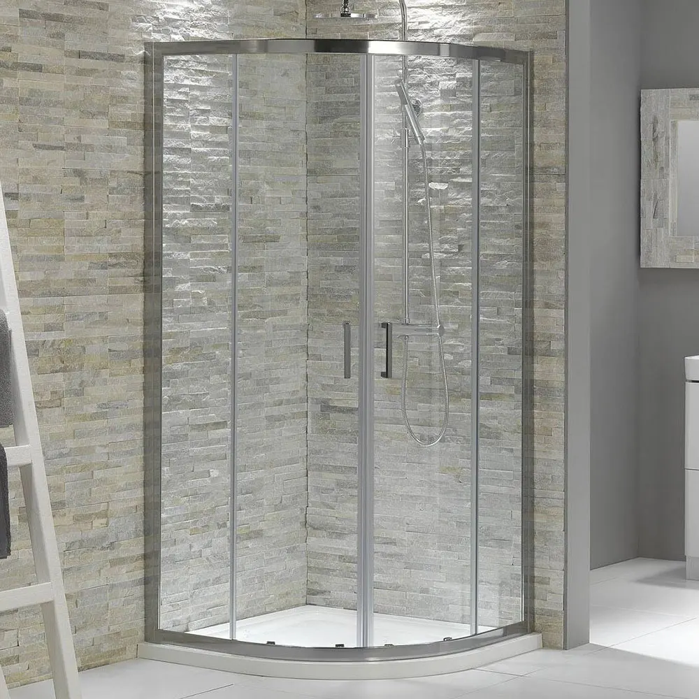 modern cheap bathroom frameless safety tempered small shower glass doors