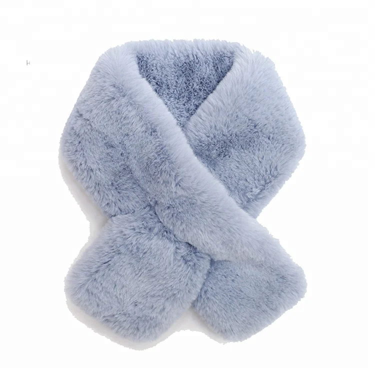 fashion girl  women Polyester Faux Fur Scarf winter