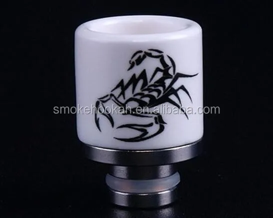 high quality white 510 ceramic drip tip for electronic cigarette