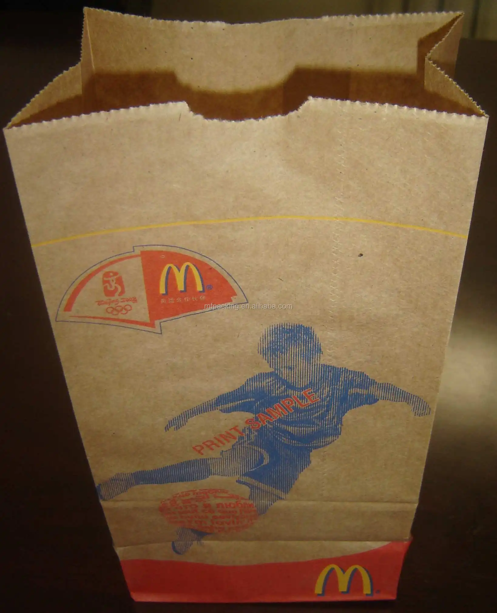 paper bag for food mcdonalds paper bag