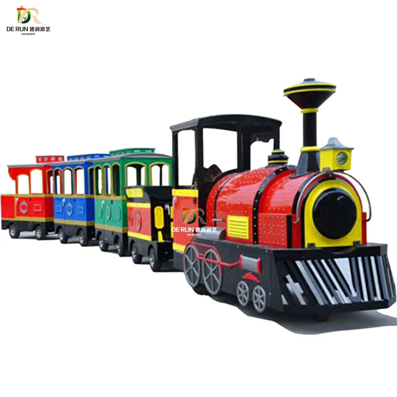 
Christmas shopping center electric train, mini trackless train for kids play 