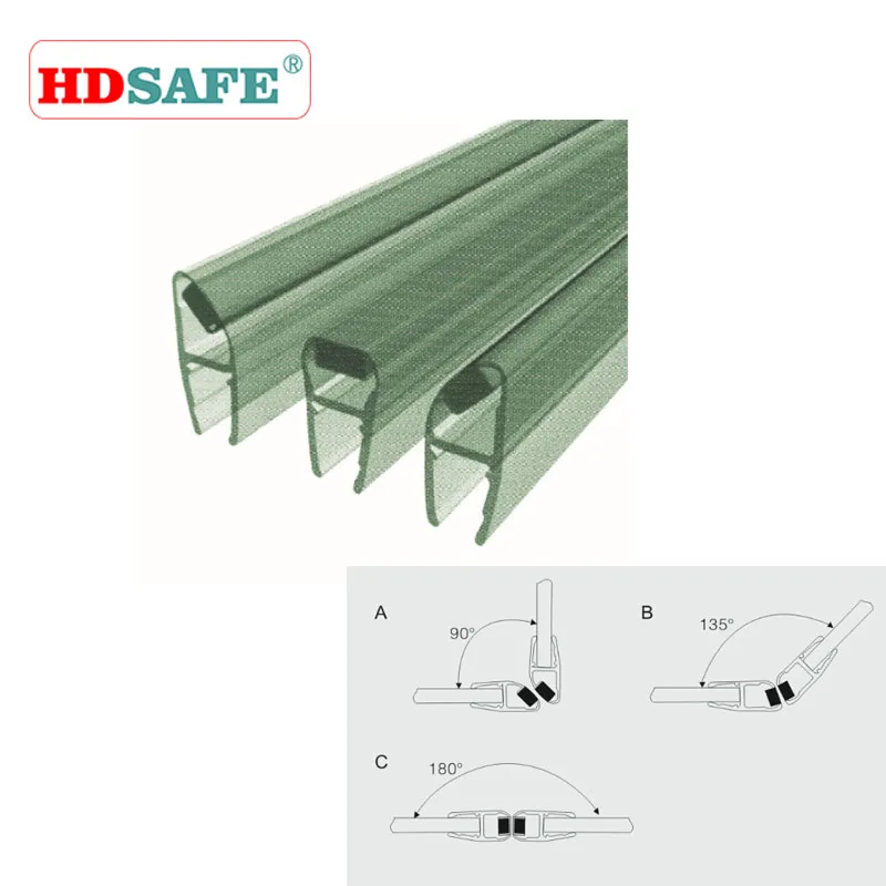 Пластик душ дверные уплотнители для аксессуары для ванной комнаты