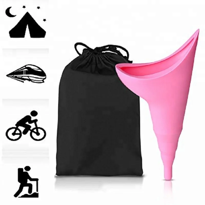 
Travel Camping Outdoor Standing Pee Reusable silicone Urinal Women Funnel 