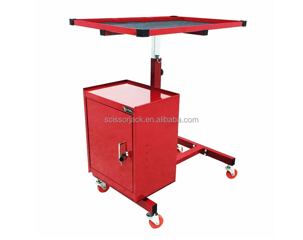 Work Table,31-Inch Steel Tool Cart, Red