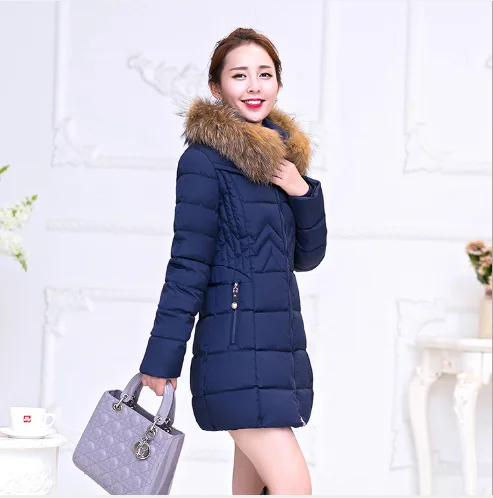 2022 Hot Selling Midi Pattern Women Winter Coats Lady Thick Jacket Warm Clothing Girl Down Jacket Wholesalers