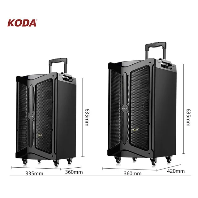 hi-fi multimedia active pa system outdoor portable trolley speaker