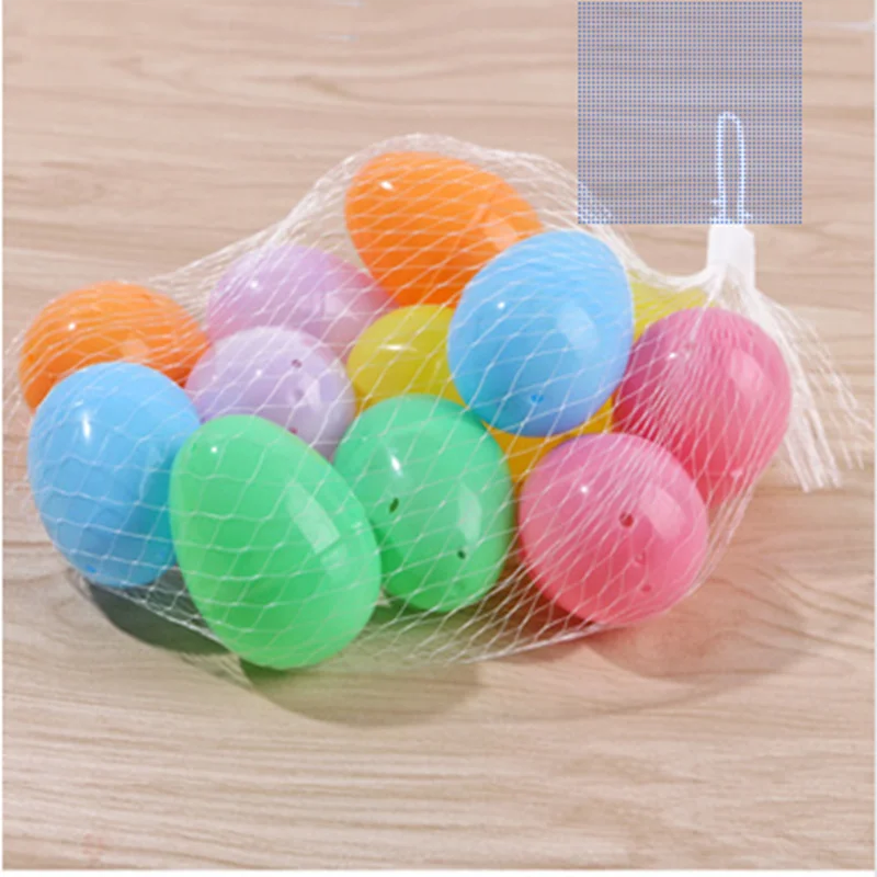 8cm Easter Duck Eggs for Kids DIY Plastic Manual Open Capsule Eggshell Kindergarten Christmas Ball & Tree Decorations