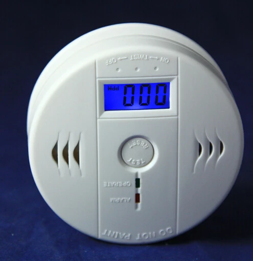 
LCD CO Carbon Monoxide Poisoning Sensor Monitor Alarm Detector White carbon monoxide gas  (60378347553)