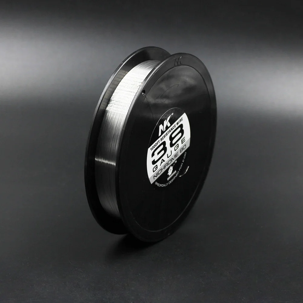 NK 1000ft ni80cr20 nichrome 80 alloy electrical heating round wire 38g 40 awg