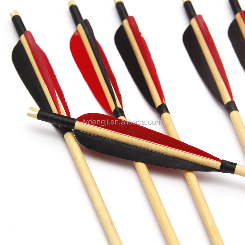 Turkey feather wood arrows archery