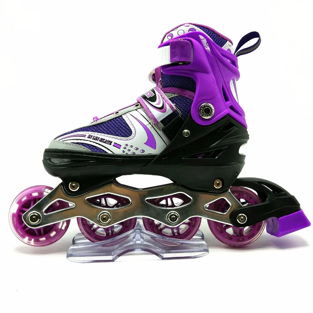 
2017 Adjustable led wheel light colorful pink quad roller skate classic design soy luna quad skate shoes 