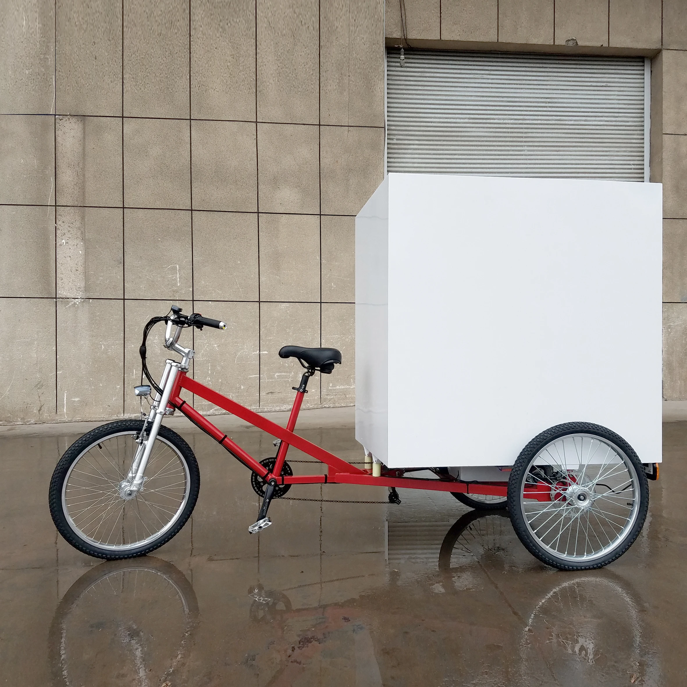 Closed Box Electric Cargo Delivery tricycle