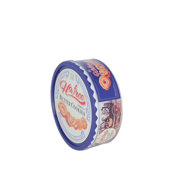 round tin cans for cookies made in dongguan