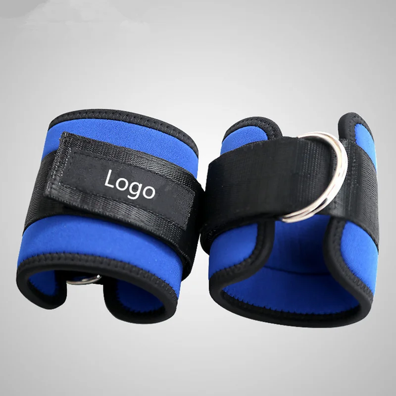 Best Ankle Straps for Cable Machines Double D-Ring Adjustable Neoprene Premium Cuffs to Enhance Legs, Abs & Glutes