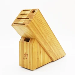 Universal Small Natural Kitchen Organizer Knife Holder Bamboo Knife Block