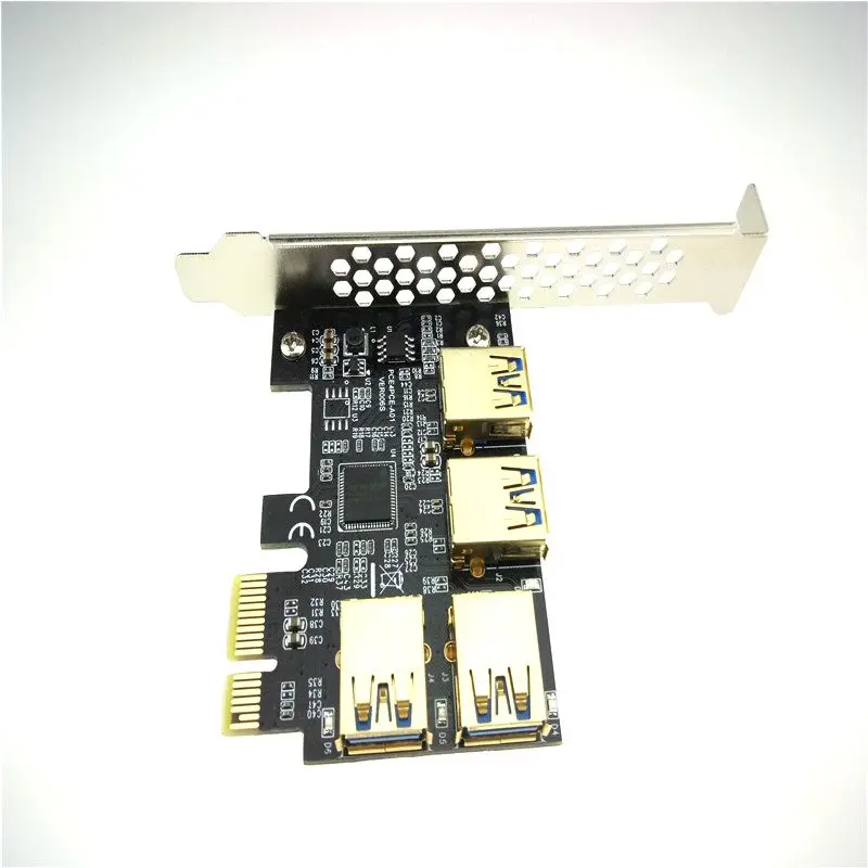 PCIe 1 to 4 PCI Express 16X Slots Riser Card Adapter PCI-e Port Multiplier Card
