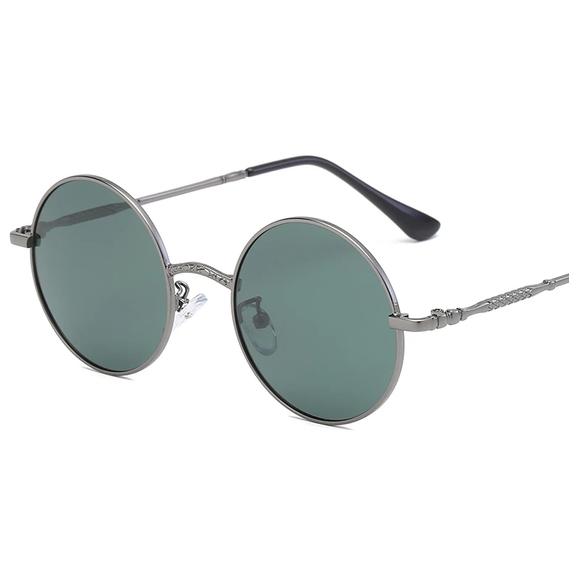 New Brand Designer Classic Polarized Round Sunglasses Men Small Vintage Retro Glasses Women Driving Metal Eyewear