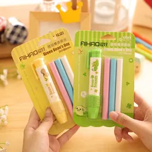 Replaceable Pen Shape rubber eraser for pencil font b kid b font funny cute stationery Novelty