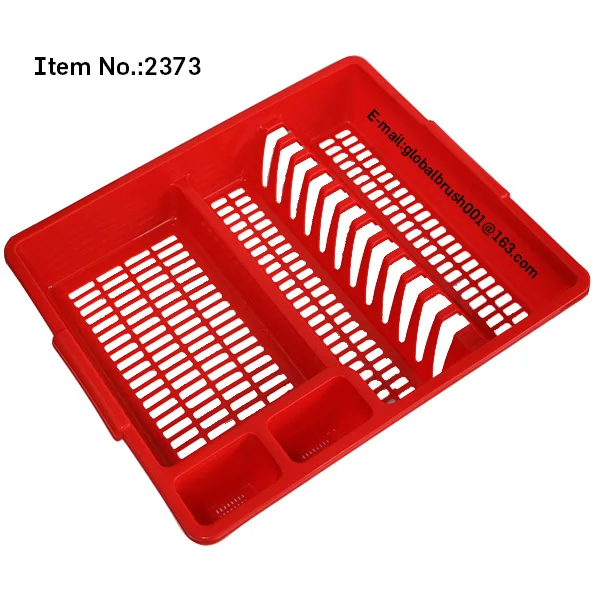 HQ2373 color PP plastic dish draining rack with cover